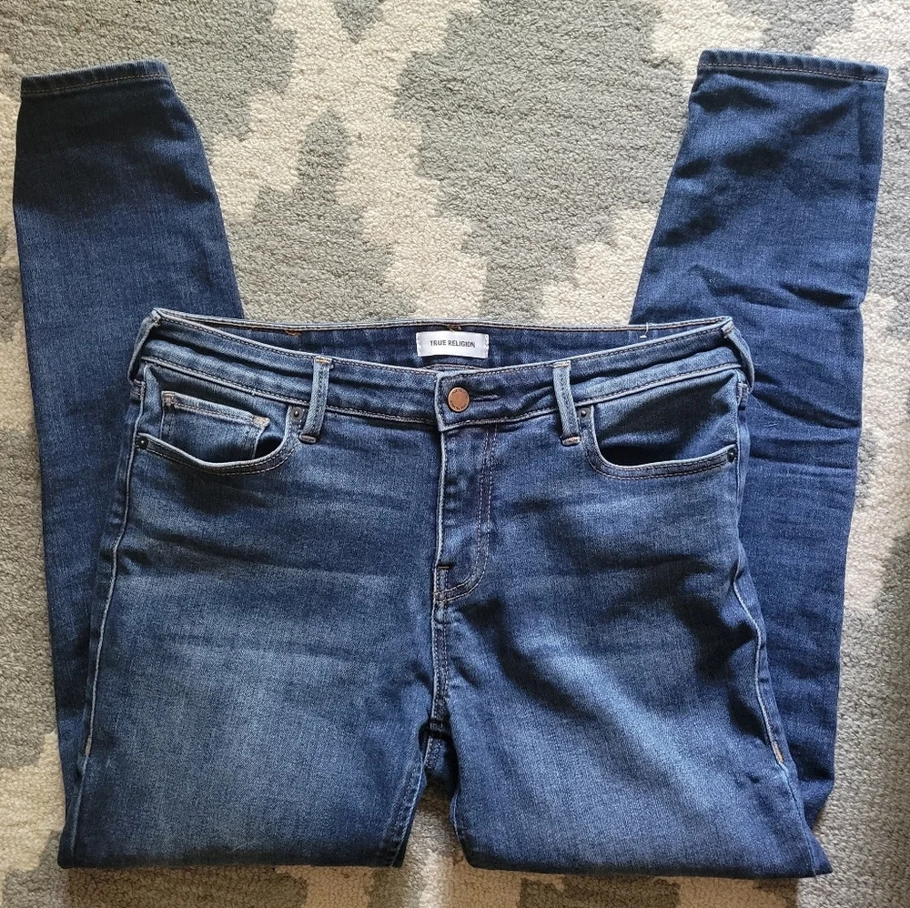 NWOT True Religion Halle High Rise Super Skinny Jeans, Size 32 - Picture 1 of 5